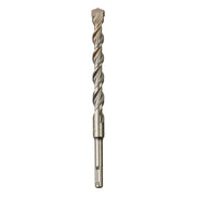 Milwaukee SDS-Plus masonry drill bit with two-cutter design and cylindrical shank.