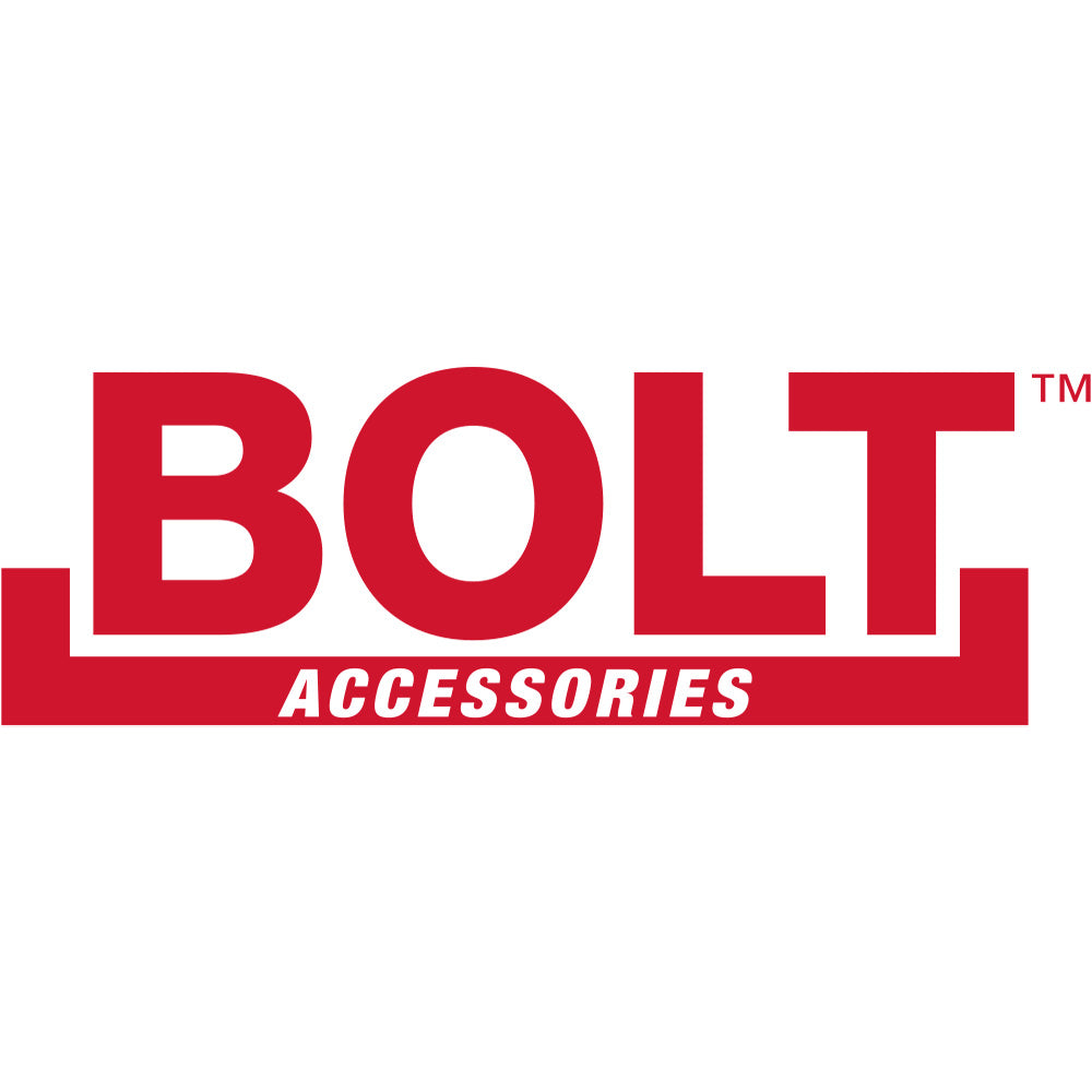Red BOLT Accessories logo on white background.