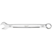 Silver Milwaukee 32mm combination wrench with open and closed ends, marked with size numbers on both sides.