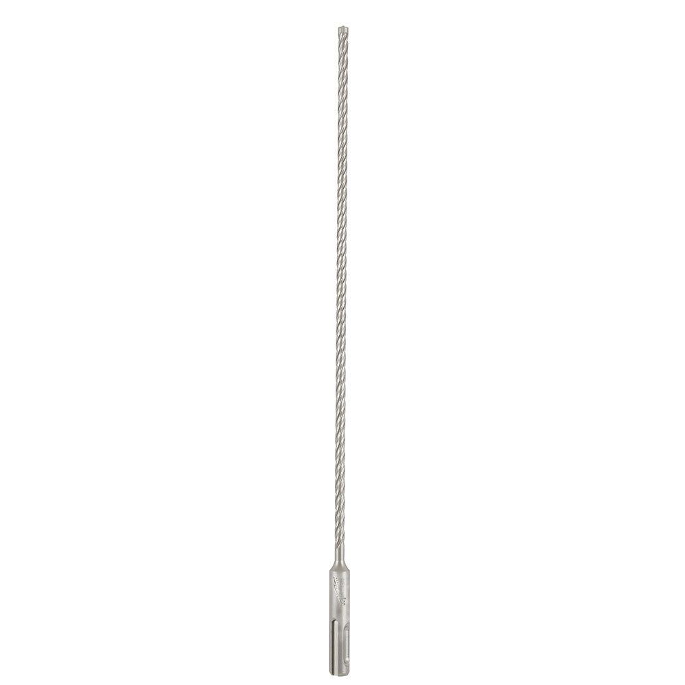 Milwaukee SDS-Plus masonry drill bit with 3/8 inch diameter and 10 inch flute length.