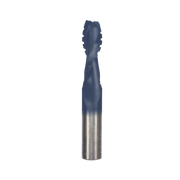 1/2" spiral drill bit with dark blue cutting head and metallic shank.