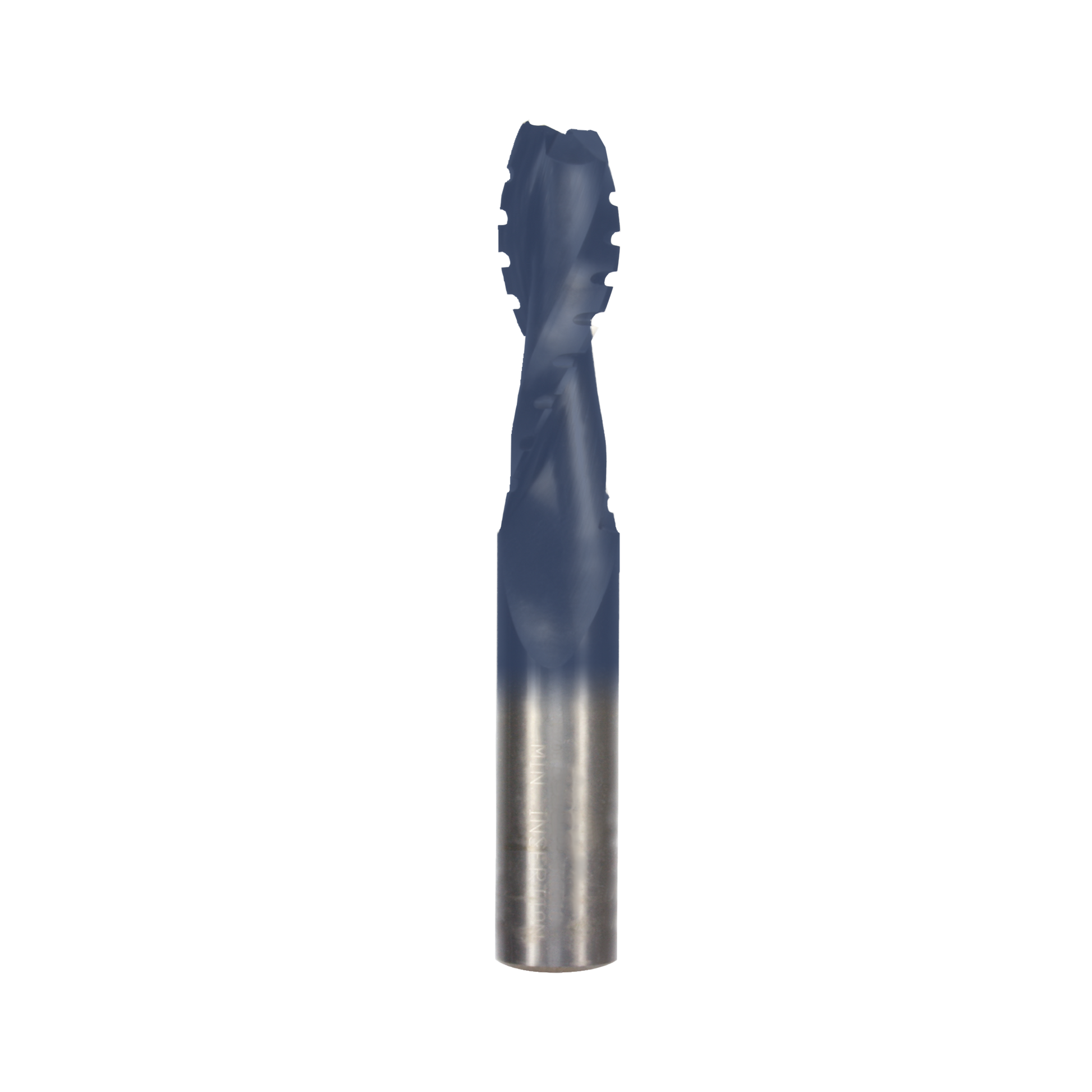 1/2" spiral drill bit with dark blue cutting head and metallic shank.