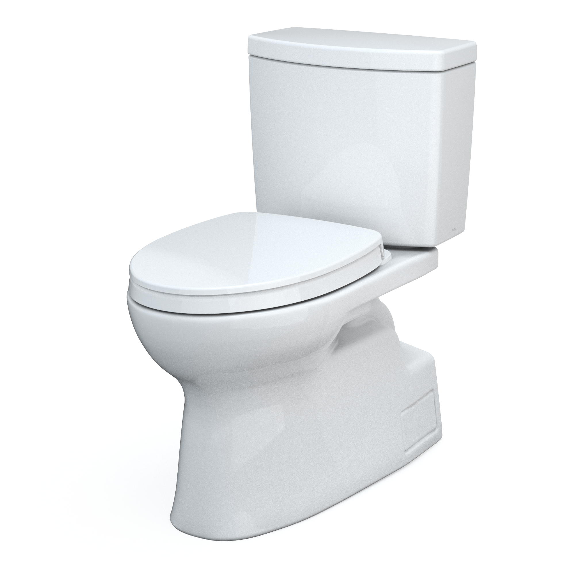 Toto Vespin II 1G Two Piece Elongated Auto Flush Washlet+ Ready Universal Height Toilet with CEFIONTECT 1.0 GPF with SS124 SoftClose Seat in Cotton White