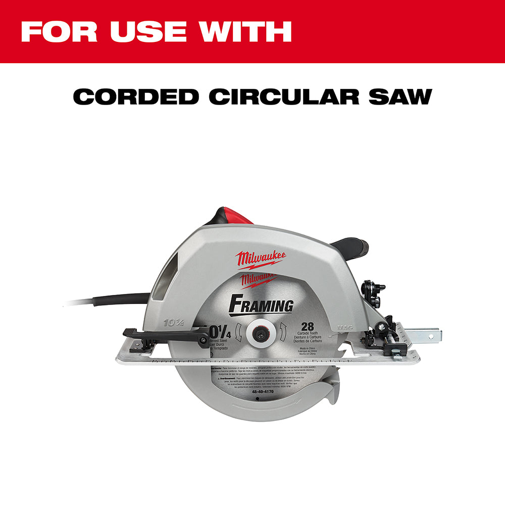 Milwaukee 10-1/4 inch circular saw blade with 40 teeth for fine finish cuts.