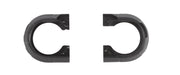 Black plastic band saw blade cover with C-shaped openings on each end and mounting tabs.
