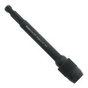 Black Diablo hex extension bit with textured grip collar and ball end connector.