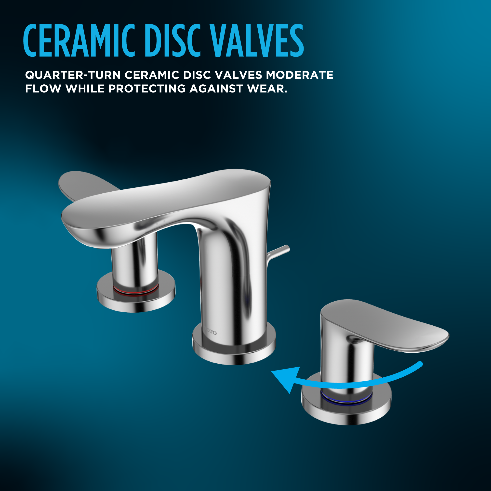 Toto GR 1.2 GPM Two Handle Widespread Bathroom Sink Faucet, Brushed Nickel - TLG02201U#BN