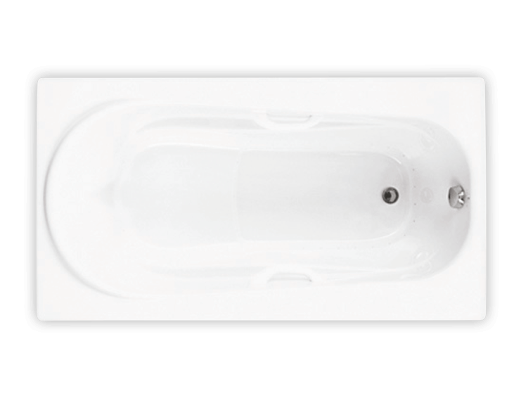 Bain Ultra Amma 6636 Rectangular Alcove Or Drop In 56 Gallon 49 Jet Thermomassuer Bathtub with 1-1/2" Raised Seat Heated Backrest Heated Headrest 2 Armrests and 2 Grab Bars in Biscuit - BAMLRB00T-02