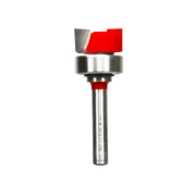 3/4" mortising bit with red plastic head and metal shaft with cutting edges.