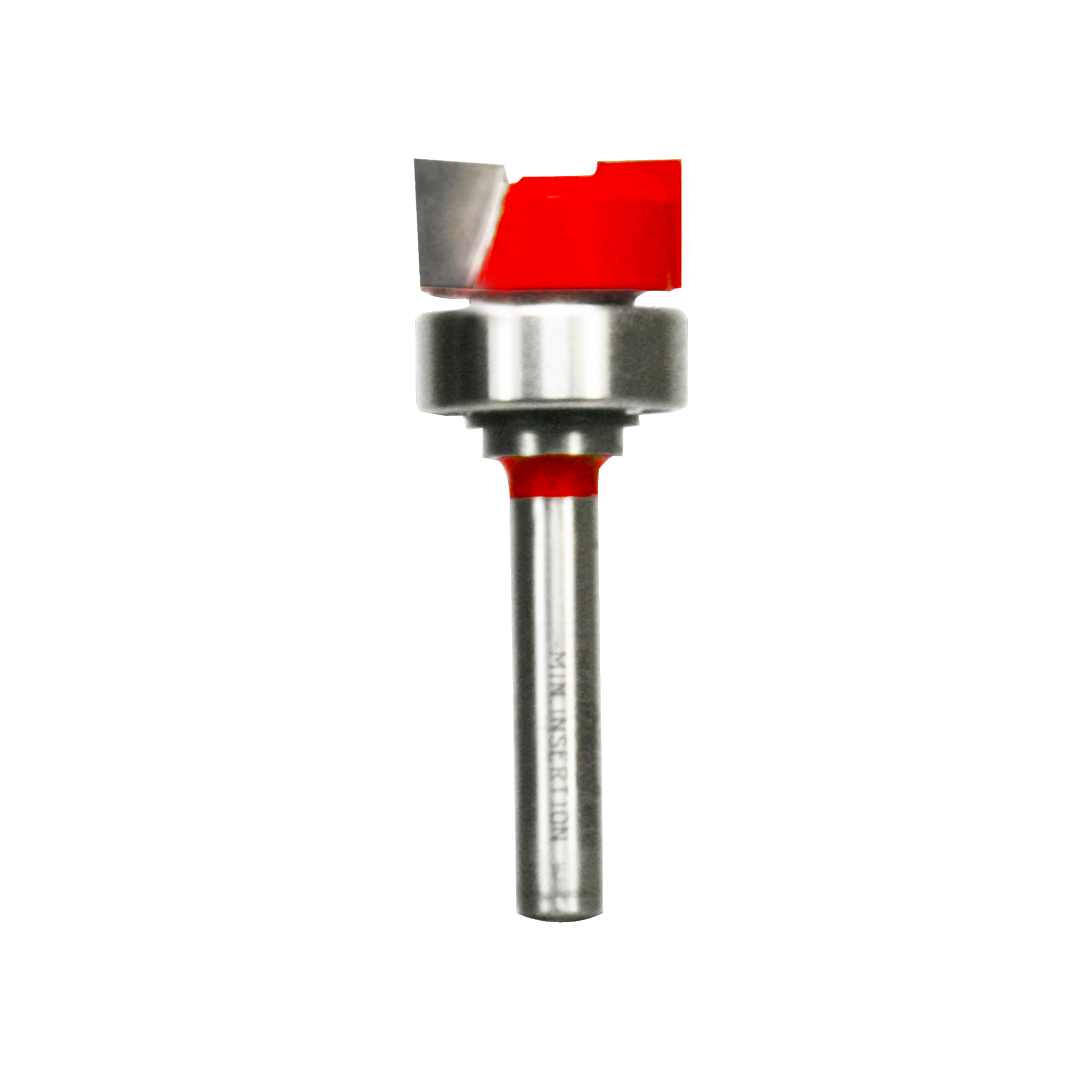 3/4" mortising bit with red plastic head and metal shaft with cutting edges.