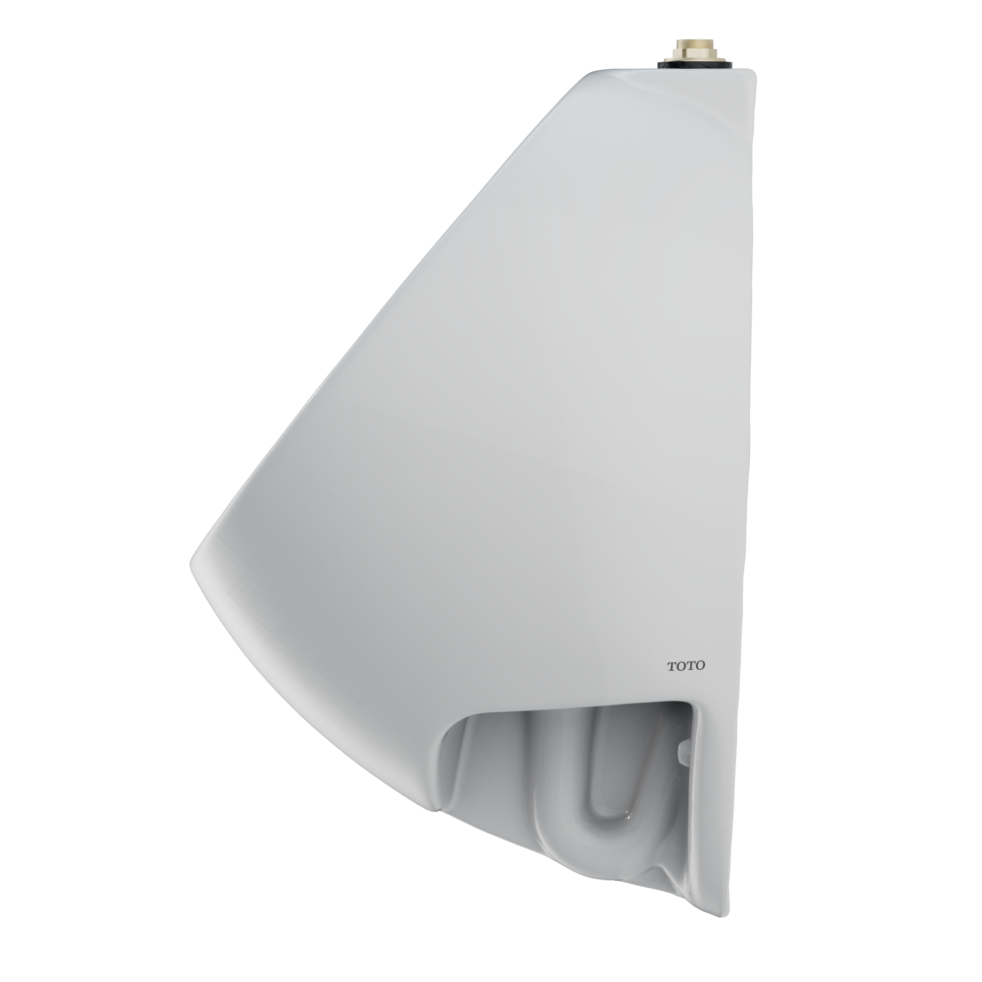 Toto Wall-Mount ADA Compliant 0.125 GPF Urinal With Top Spud Inlet, Cotton White