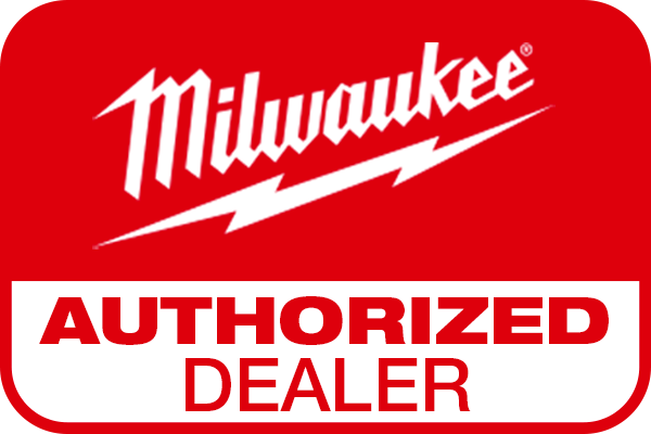 Pair of red nitrile-dipped work gloves with Milwaukee branding on packaging.
