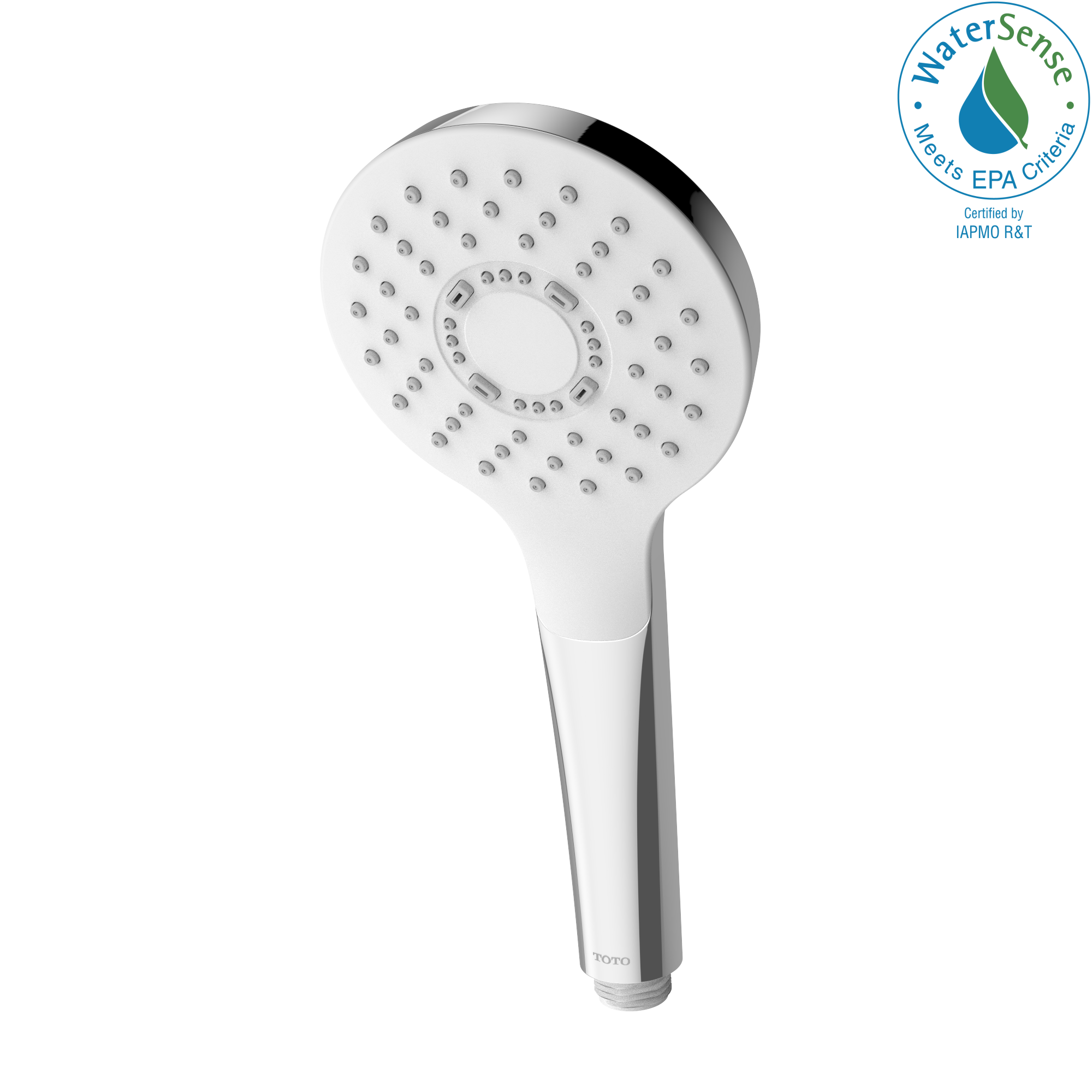 Toto G Series Round Single Spray 4 inch 1.75 GPM Handshower with COMFORT WAVE Technology, Polished Chrome - TBW01009U4#CP