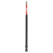 Milwaukee Shockwave Torx T20 impact driver bit with red and black shaft and gray tip.