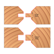 Freud UP190-IC 4-1/8" x 31/32"-1-5/64" x 1-1/4" V-Paneling Cutter Sets