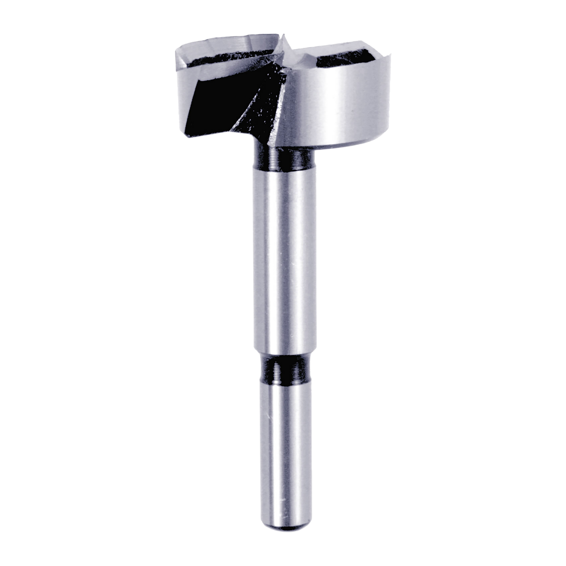 Diablo 1-1/2 inch Forstner bit with cylindrical steel shaft and flat cutting head with black cutting edges.