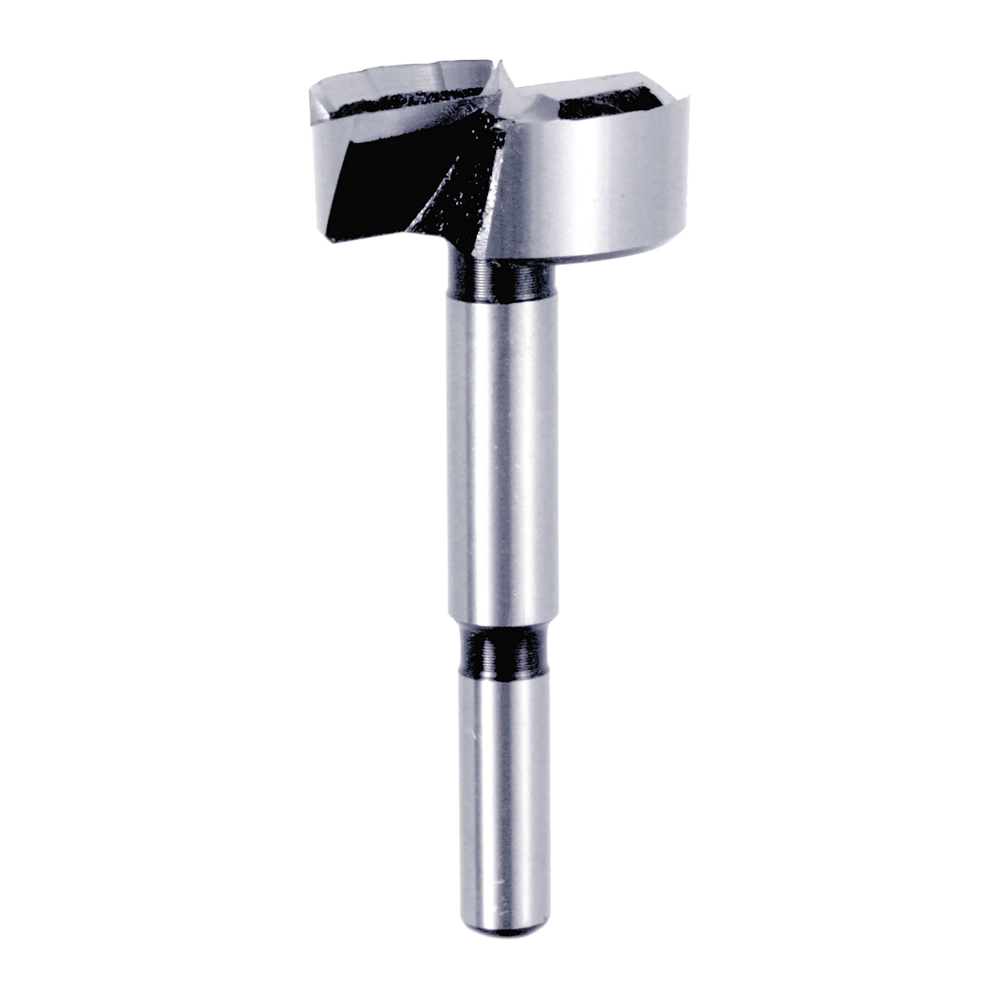 Diablo 1-1/2 inch Forstner bit with cylindrical steel shaft and flat cutting head with black cutting edges.