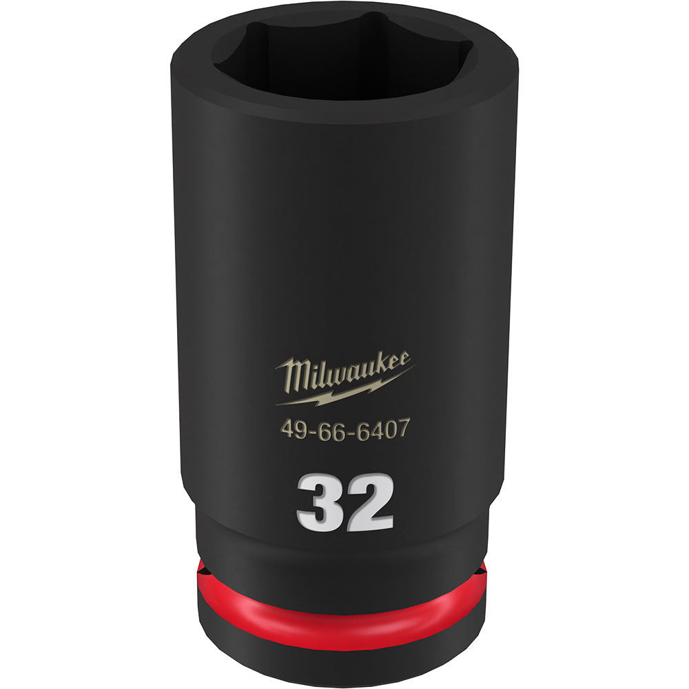 Milwaukee 49-66-6407 Shockwave Impact Duty 3/4" Drive 32MM Deep 6 Point Socket
