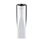 Milwaukee 1/4 inch drive 11mm metric 6-point deep socket with chrome finish and hexagonal opening.
