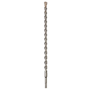 Milwaukee SDS-Plus 2-cutter drill bit with 5/8 inch diameter and spiral flutes, shown against white background.