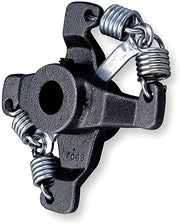 Bell & Gossett metal pump coupler with three spring-loaded connection points and central circular opening.