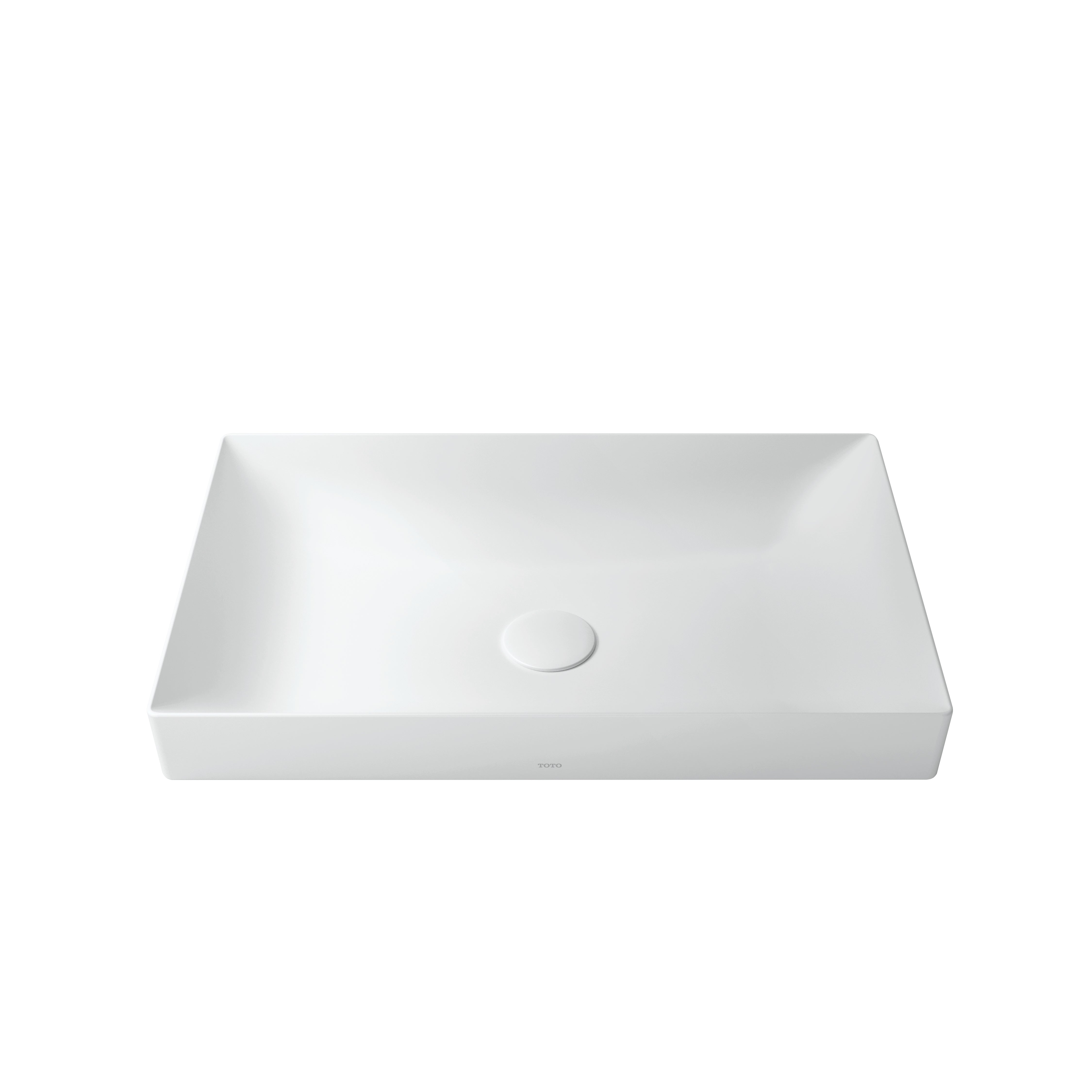 TOTO Kiwami Renesse Rectangular 23" Vessel Bathroom Sink in Matte White - LT476#MW