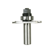 Freud 9/16" depth slotting cutter with cylindrical shaft, hexagonal nut, and horizontal cutting blade.