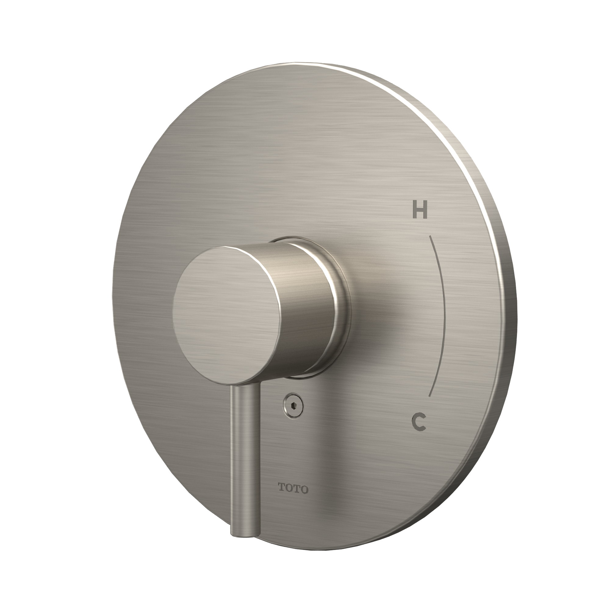 Toto Round Pressure Balance Valve Shower Trim, Brushed Nickel