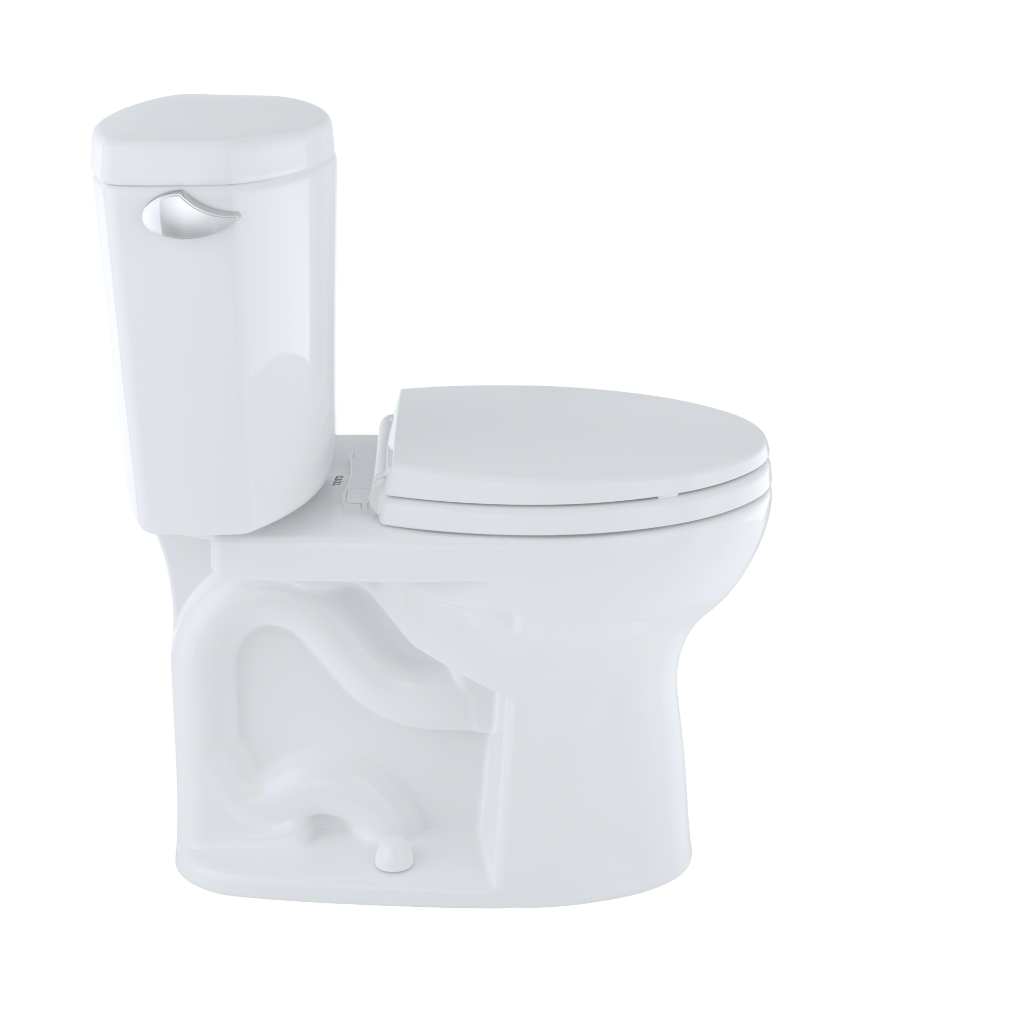 Toto Drake II Two Piece Round Universal Height Toilet with CEFIONTECT 1.28 GPF Less Seat in Sedona Beige