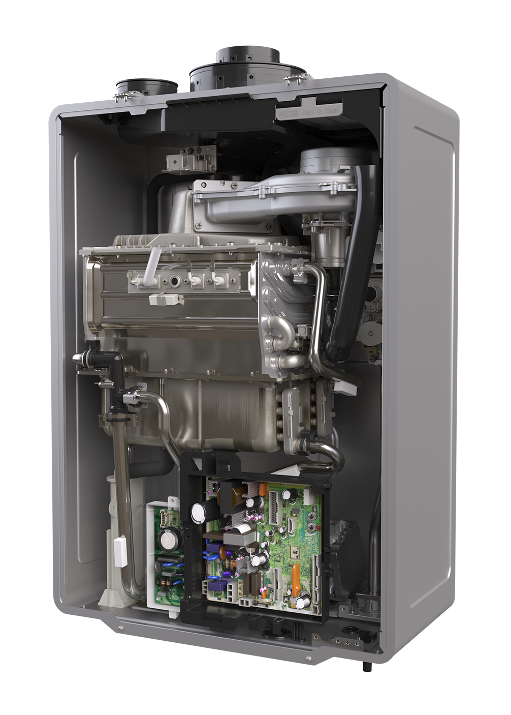 Rinnai RX Series 11.1 GPM 199,000 BTU Indoor Outdoor Condensing Tankless Water Heater - RX199IN
