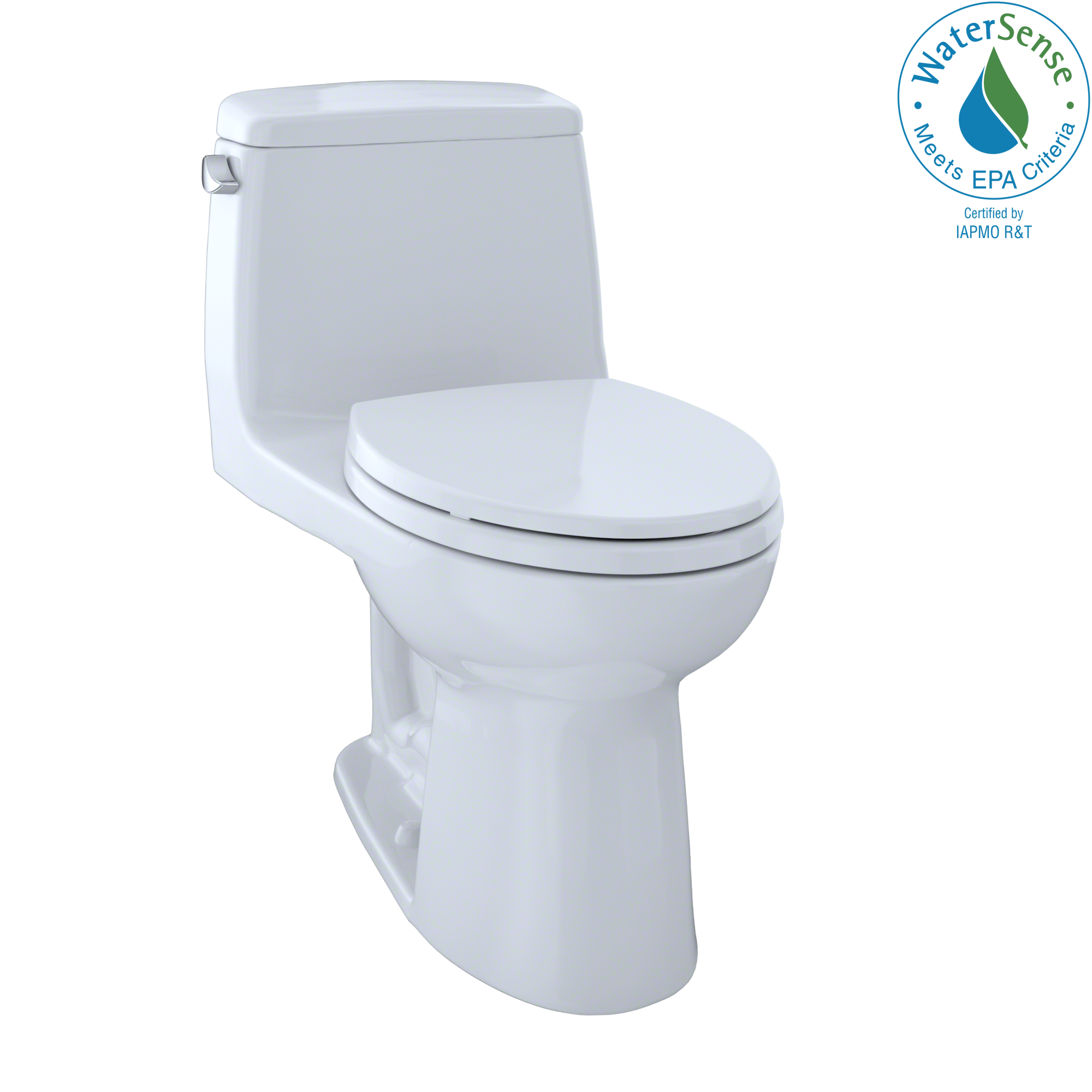 Toto Eco UltraMax One Piece Elongated Toilet 1.28 GPF with SS114 SoftClose Seat in Cotton White