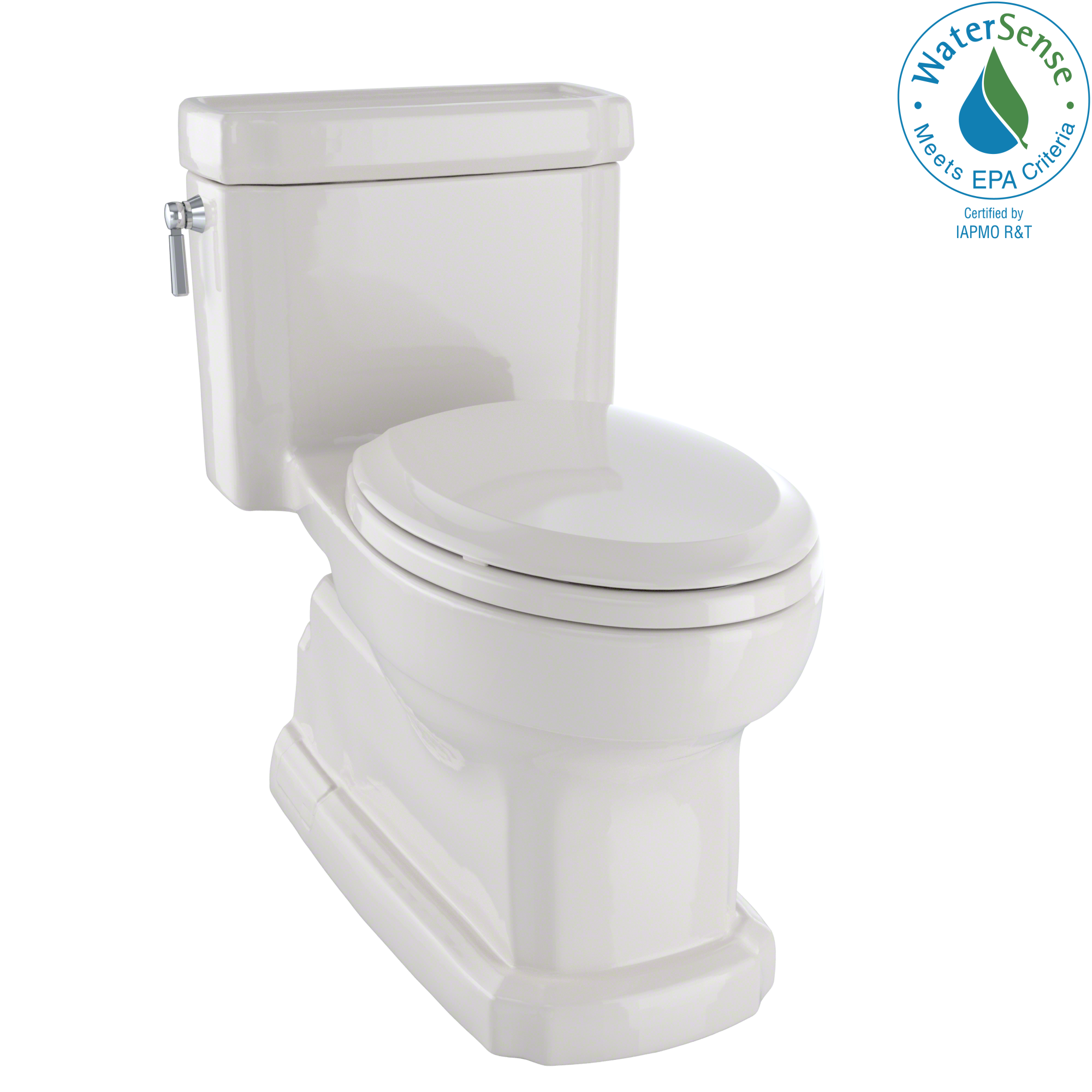 Toto Eco Guinevere Elongated Universal Height Toilet with CEFIONTECT 1.28 GPF with SS224 SoftClose Seat in Sedona Beige