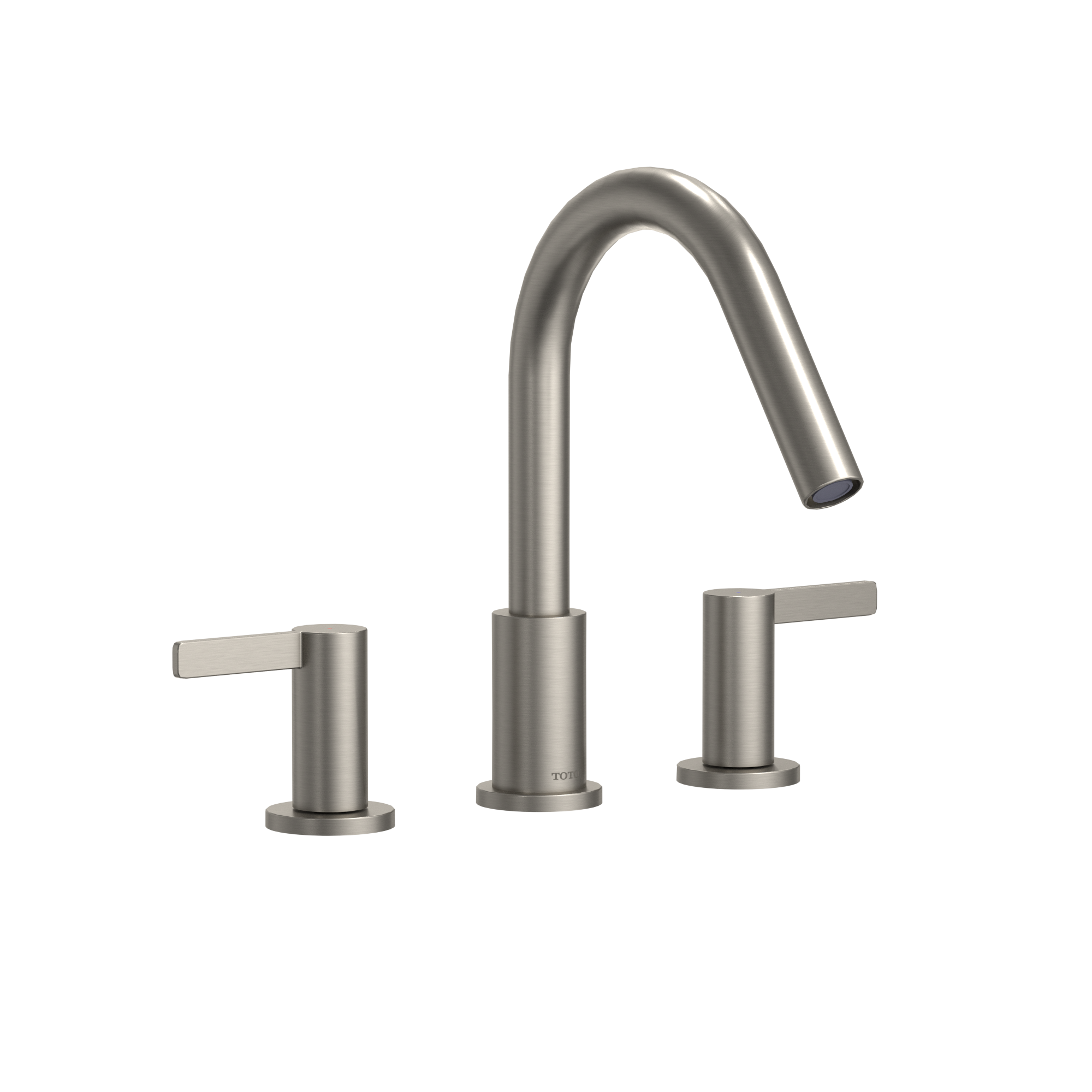 Toto GF Two Lever Handle Deck-Mount Roman Tub Filler Trim, Brushed Nickel