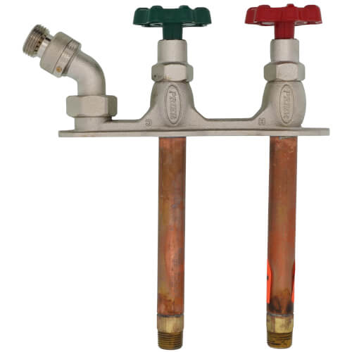 Prier 8 inch Hot and Cold Mixing Hydrant with 1/2 in MPT and 1/2 in SWT - C-108D08