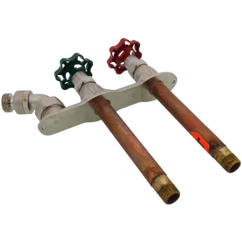 Prier 6 inch Hot and Cold Mixing Hydrant with 1/2 in MPT and 1/2 in SWT - C-108D06