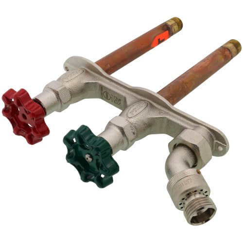 Prier 8 inch Hot and Cold Mixing Hydrant with 1/2 in MPT and 1/2 in SWT - C-108D08