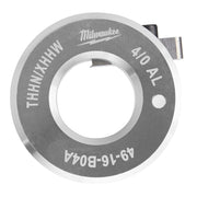 Milwaukee aluminum THHN/XHHW bushing for 4/0 AWG wire with central opening and mounting hole.