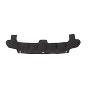 Black foam sweat band with textured surface and attachment holes for safety helmets.