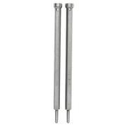 Two metallic cylindrical pins with carbide tips and spring-loaded retractable mechanisms.