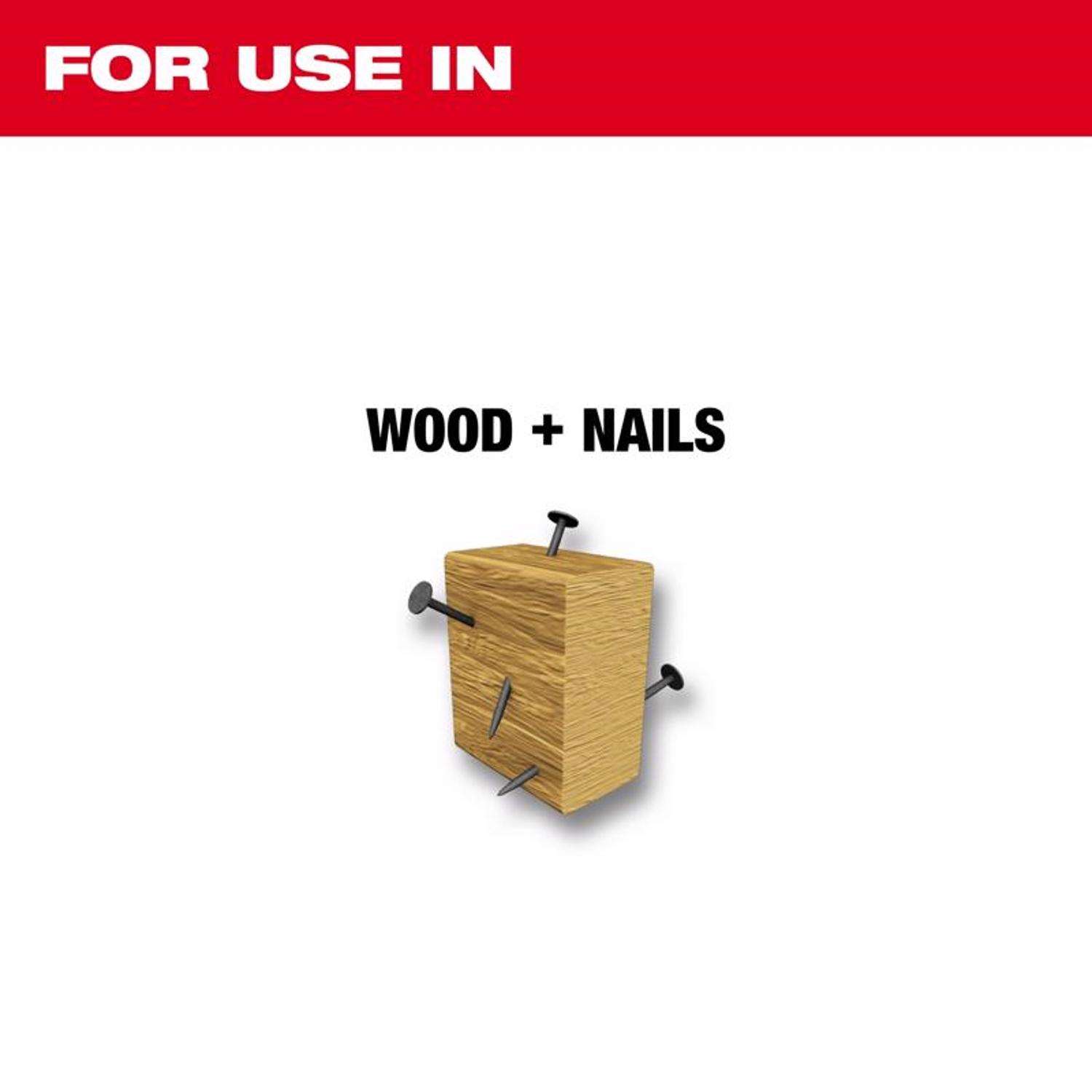 Milwaukee SAWZALL The AX 9 inch, 5TPI Nail Embedded Wood Blade - 25 Pack - 48-00-8026