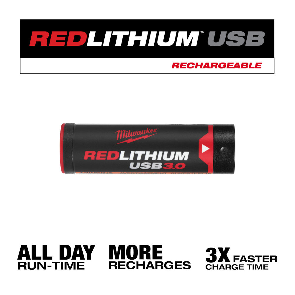 Milwaukee 48-11-2131 REDLITHIUM USB 3.0AH Battery - 2 pack