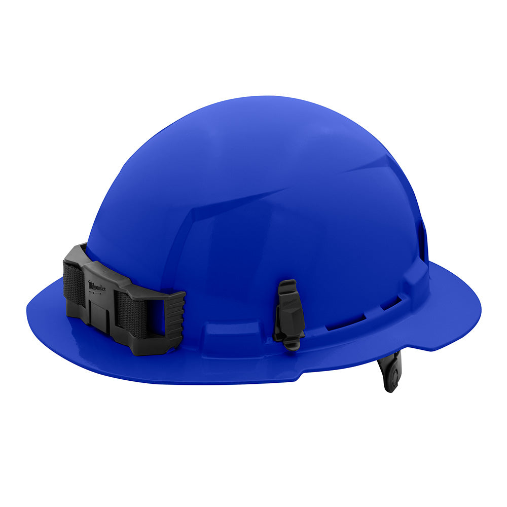 Milwaukee 48-73-1125 Blue Full Brim Hard Hat w/6pt Ratcheting Suspension - Type 1, Class E