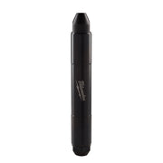 Black Milwaukee concrete vibrator head with tapered tip and cylindrical body, 2 inches wide.