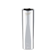 Milwaukee 3/8 in. drive 9/16 in. SAE 6-point deep socket with chrome finish and black top.