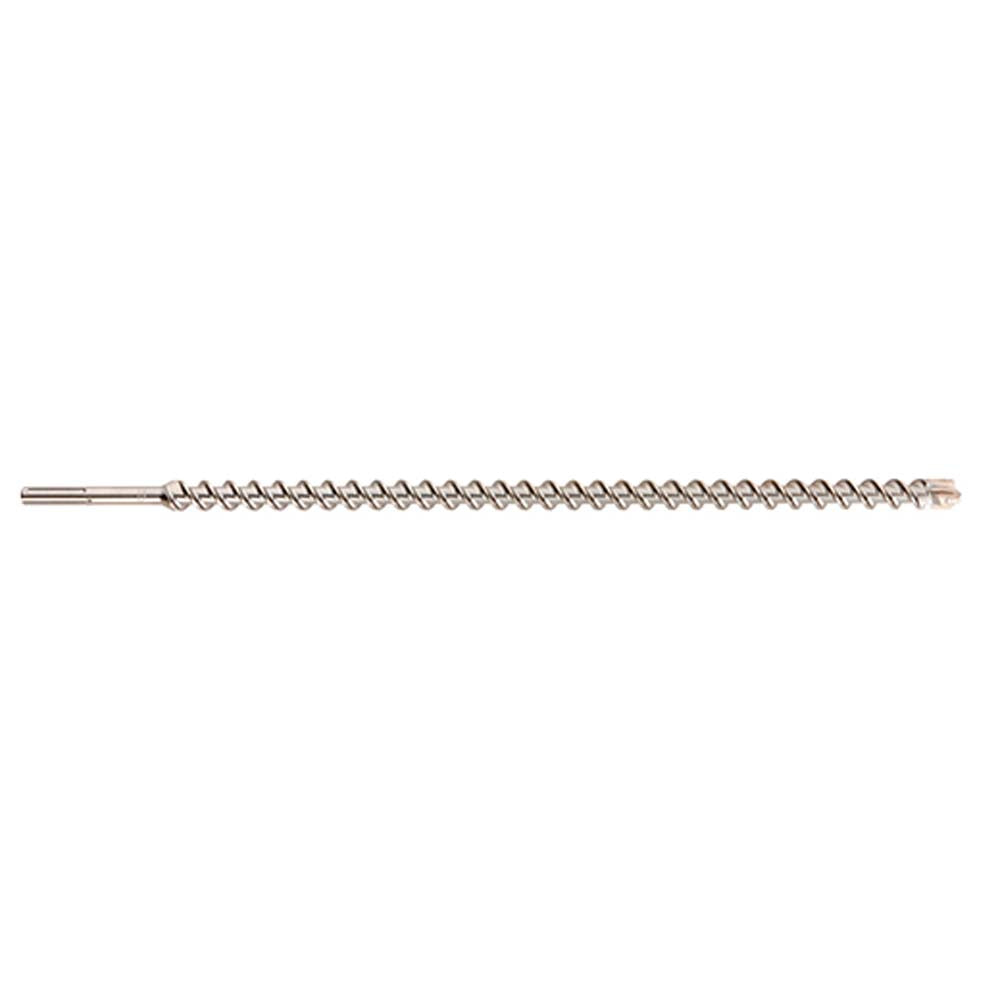 Metal SDS-Max rotary hammer drill bit with spiral flutes and chiseled tip, 5/8 inch diameter.