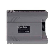 Gray Caleffi Z-One Relay switching control unit with terminal block on right side and manufacturer labeling on front face.