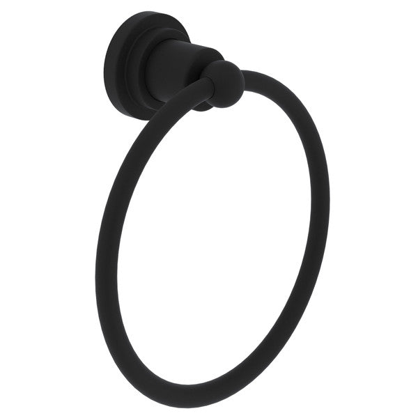 Rohl Campo Campo Towel Ring in Matte Black - A1485IWMB
