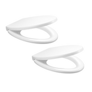 Caroma 326611W Soft Closing Detachable Elongated Seat - 2 Pack