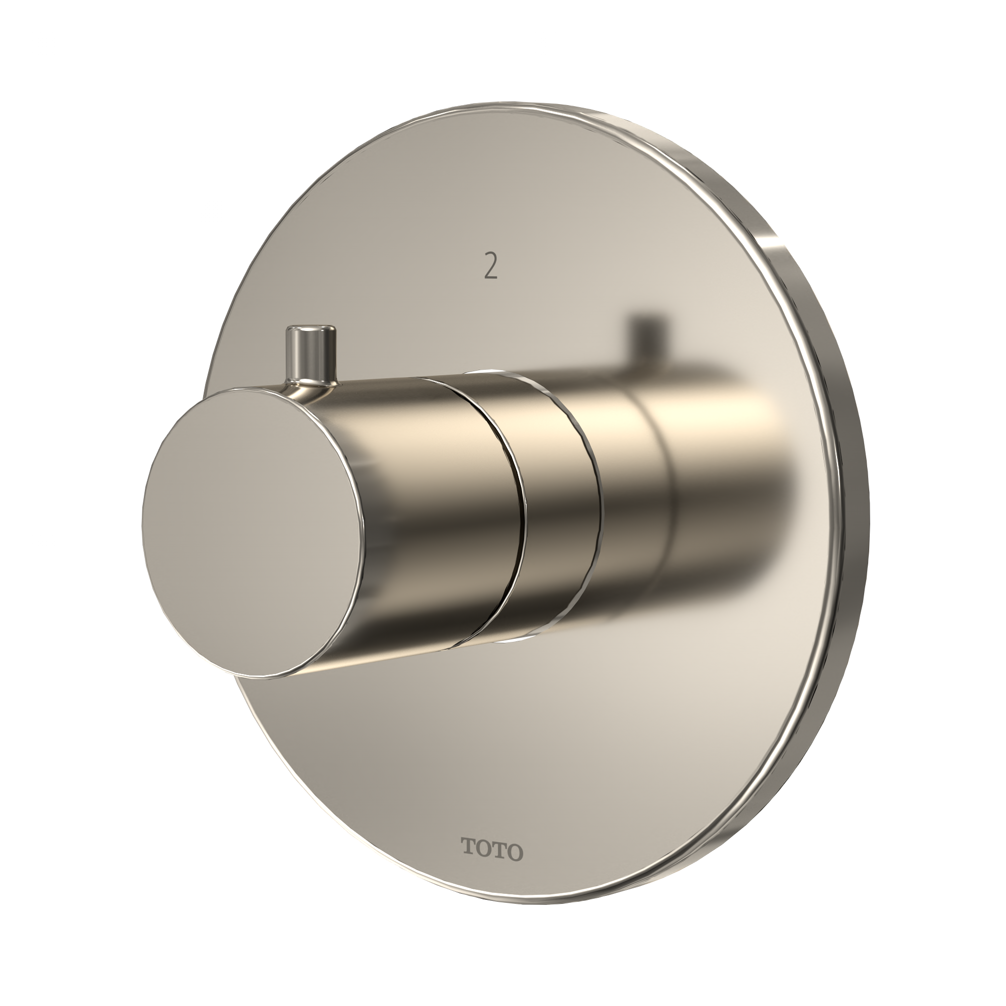 Toto Round Two-Way Diverter Shower Trim, Polished Nickel - TBV01103U#PN