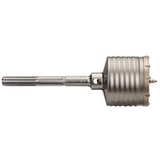 SDS-Max rotary hammer core bit with 1-3/4 inch diameter and fluted cutting head with shank connection.
